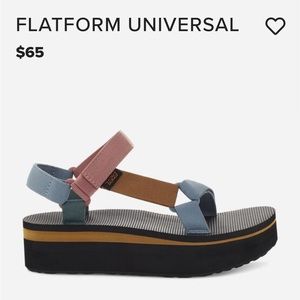 Teva Universal Multi Color Platform Sandals